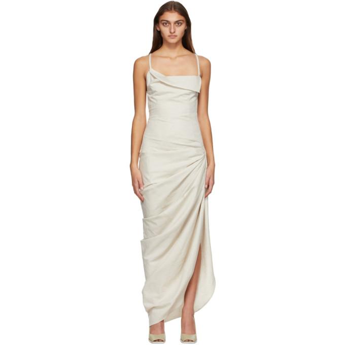 Jacquemus Beige La Robe Saudade Longue ...